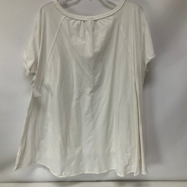 Top Short Sleeve By Free People In White, Size: L Cheap