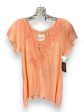 Top 2pc Short Sleeve By New York Laundry In Peach, Size: S Fashion