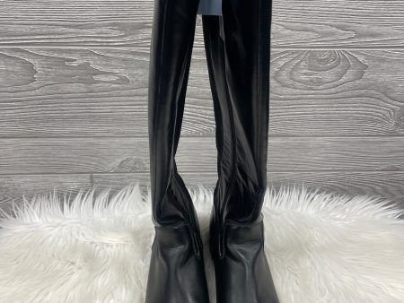 Boots Knee Flats By Clothes Mentor In Black, Size: 10 For Cheap