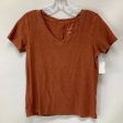 Top Short Sleeve Basic By Pilcro In Brown, Size: S Cheap