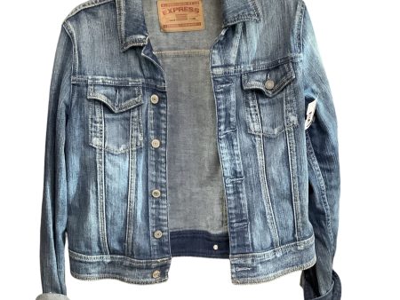 Jacket Denim By Express In Blue Denim, Size: M Sale