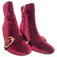 Shoes Heels Block By Cmc In Maroon, Size: 9 Fashion