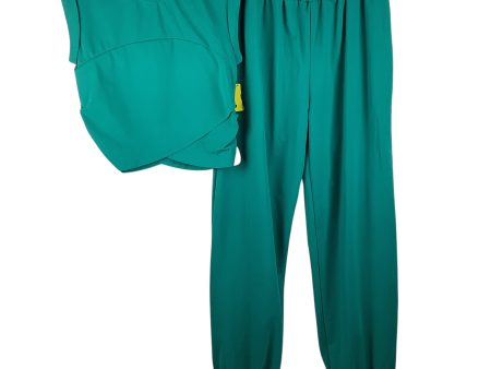 Pants Set 2pc By Clothes Mentor In Green, Size: M For Sale