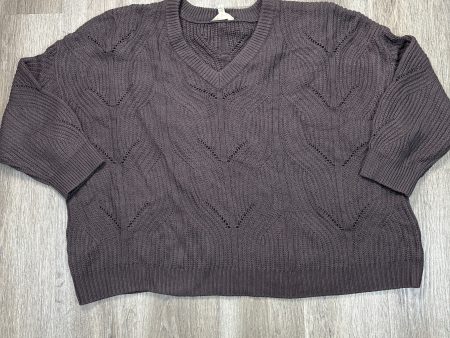 Sweater By Terra & Sky In Brown, Size: 4x on Sale