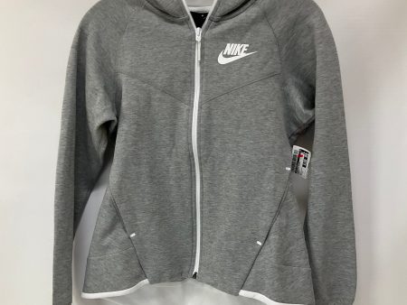 Athletic Jacket By Nike Apparel In Grey, Size: S Online now