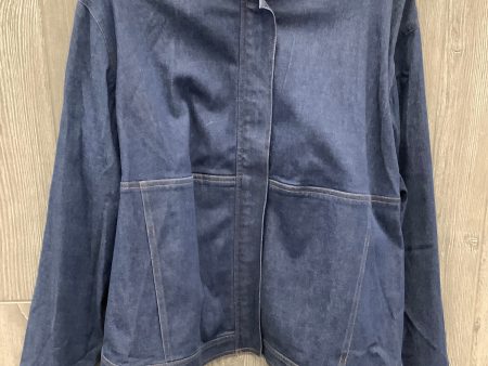 Jacket Denim By Clothes Mentor In Blue Denim, Size: 3x Discount