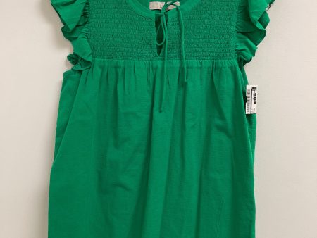 Top Short Sleeve By Loft In Green, Size: Xs Online