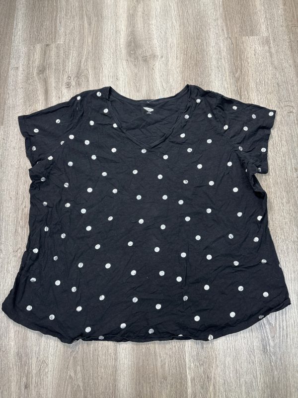 Top Short Sleeve By Old Navy In Black, Size: 4x For Cheap