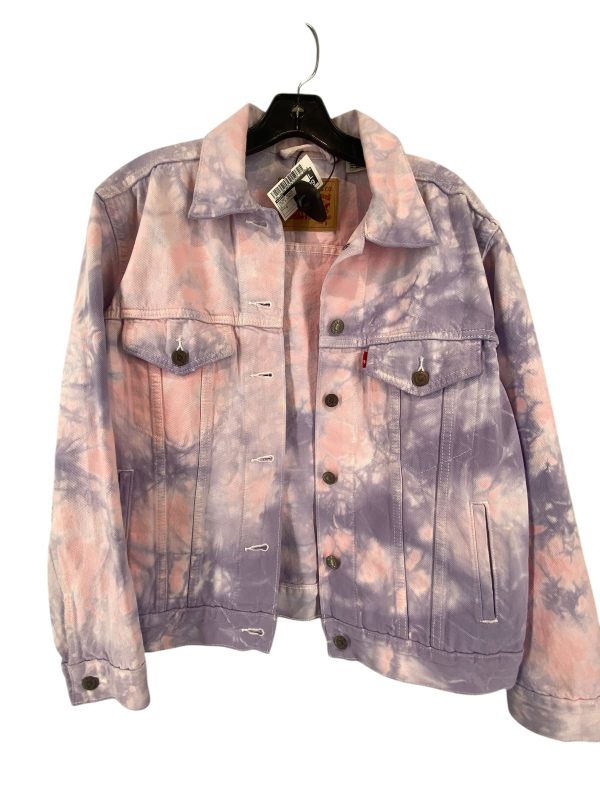 Jacket Denim By Levis In Pink & Purple, Size: S Cheap