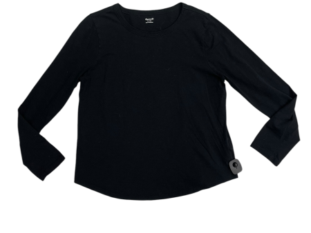 Top Long Sleeve Basic By Madewell In Black, Size: Xl Online