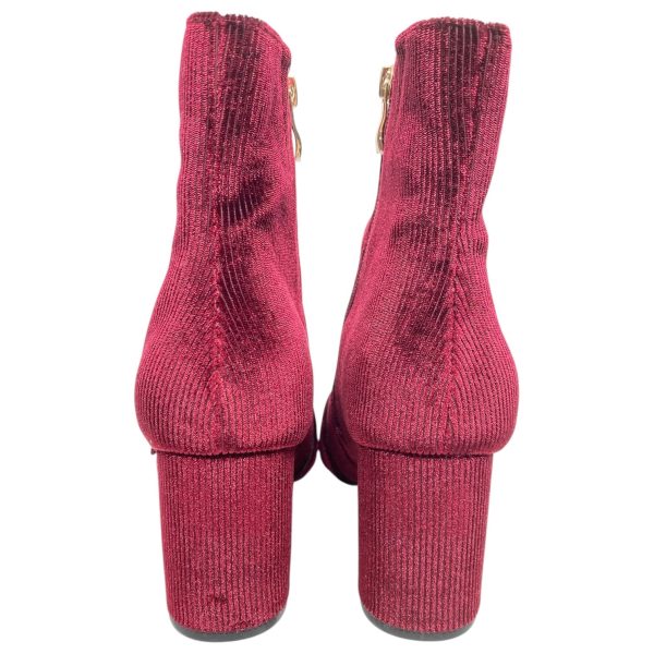 Shoes Heels Block By Cmc In Maroon, Size: 9 Fashion