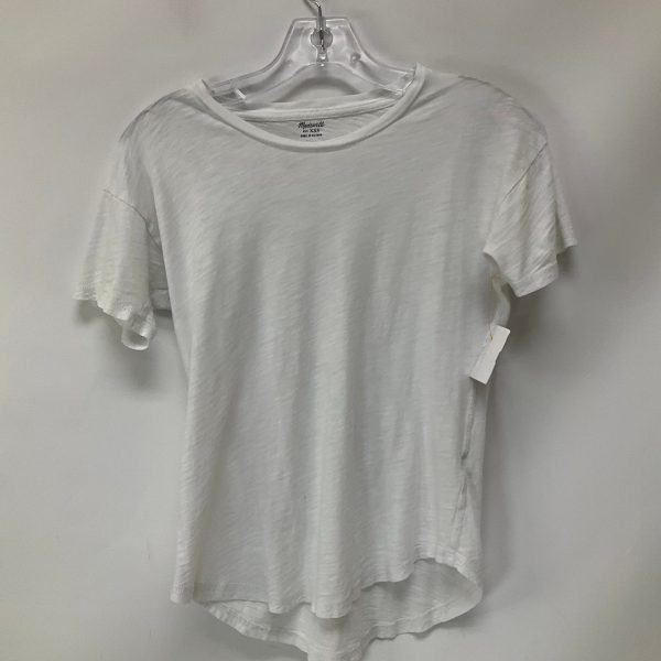 Top Short Sleeve Basic By Madewell In White, Size: Xxs Hot on Sale