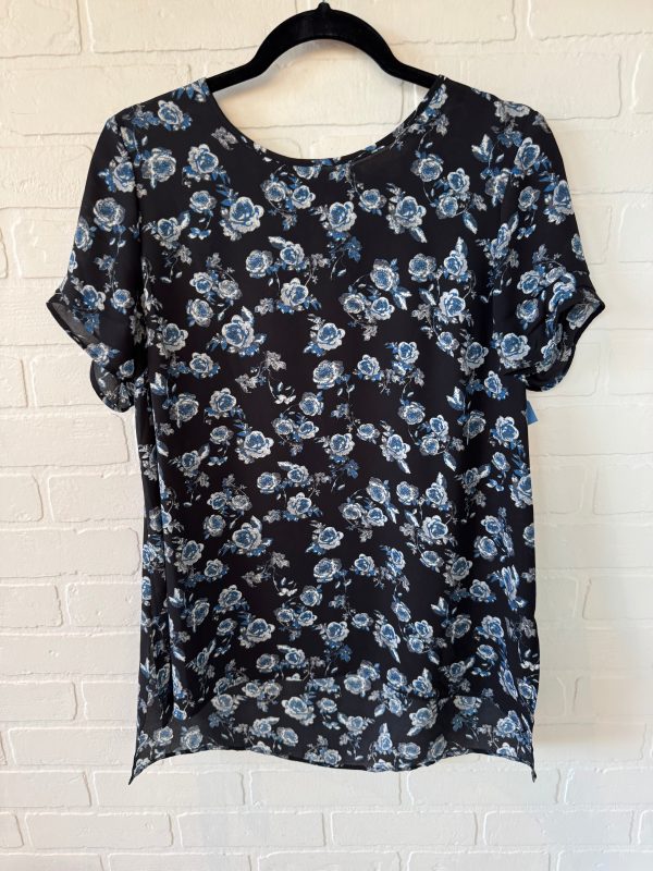 Top Short Sleeve By Dr2 In Black & Blue, Size: M Sale