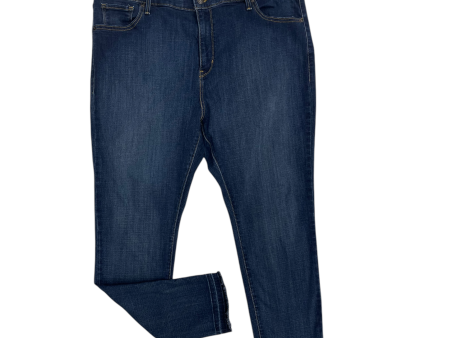 Jeans Skinny By Levis In Blue Denim, Size: 20 For Discount