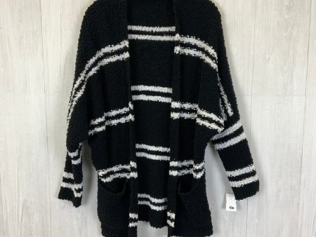 Sweater Cardigan By Clothes Mentor In Black & White, Size: S Online now