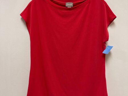 Top Short Sleeve By Chicos In Red, Size: S Hot on Sale