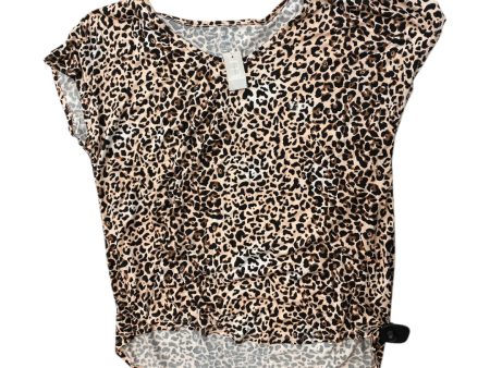 Top Short Sleeve By Maurices In Animal Print, Size: 1x Online