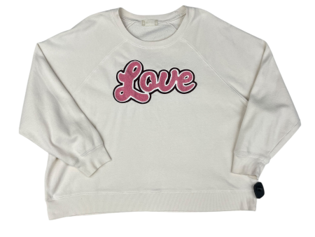 Sweatshirt Crewneck By Altard State In Cream & Pink, Size: L Online