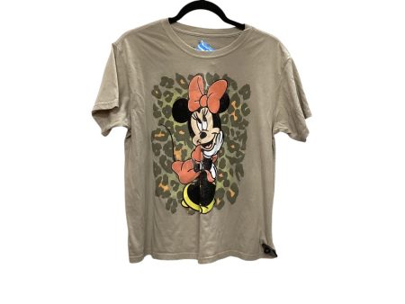 Top Short Sleeve Basic By Disney Store In Tan, Size: Xl Supply