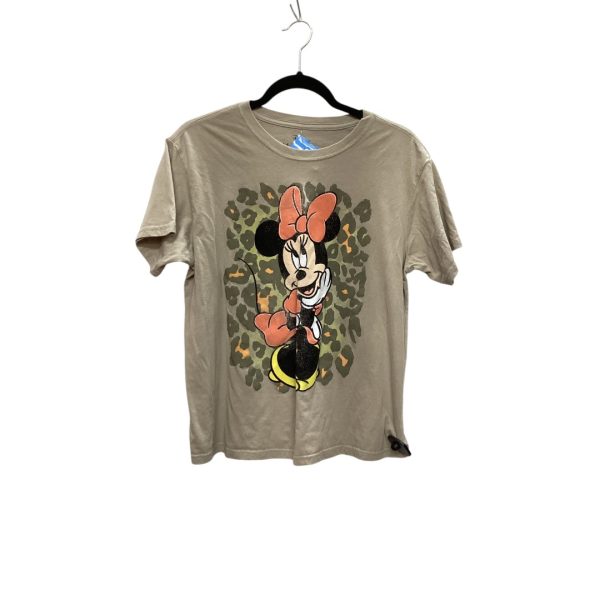 Top Short Sleeve Basic By Disney Store In Tan, Size: Xl Supply