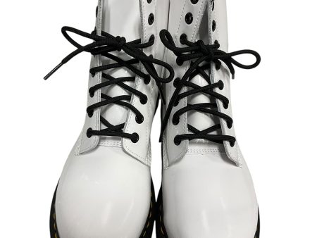 Boots Mid-calf Flats By Dr Martens In White, Size: 10 For Discount