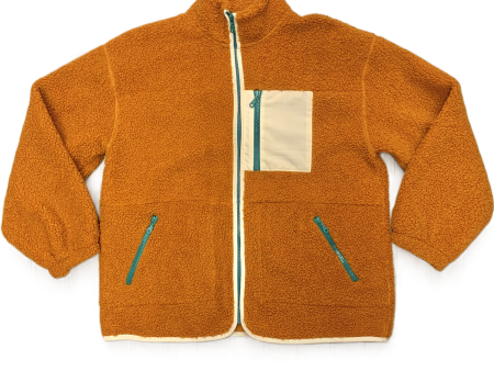 Jacket Faux Fur & Sherpa By Universal Thread In Orange, Size: M Online now