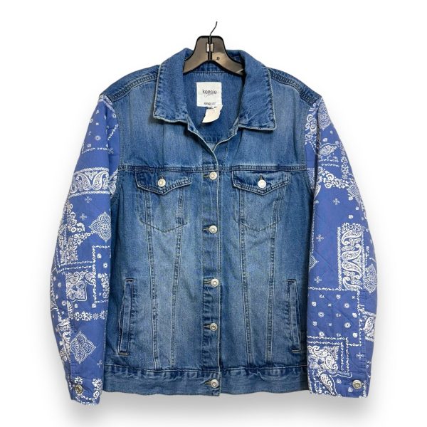 Jacket Denim By Kensie In Blue, Size: L Online Hot Sale