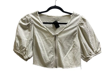 Top Short Sleeve By Good American In Tan, Size: Xs For Cheap