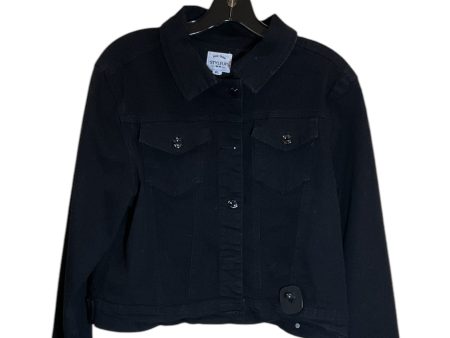 Jacket Denim By Clothes Mentor In Black Denim, Size: Xl Hot on Sale