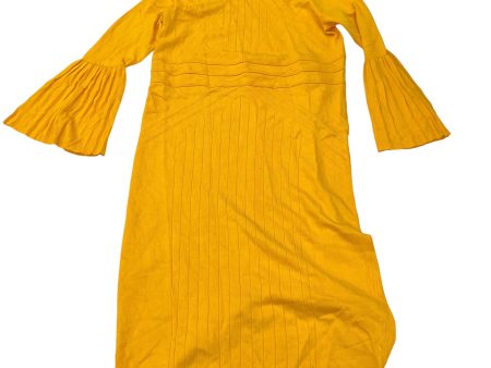 YELLOW DRESS SWEATER by CLOTHES MENTOR Size:L Cheap