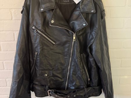 Jacket Moto By Zara In Black, Size: Xl For Sale