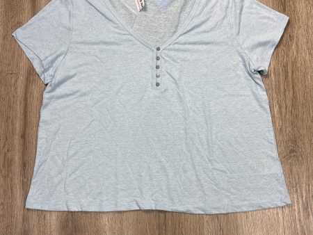 Top Short Sleeve By Old Navy In Blue, Size: L Online Hot Sale