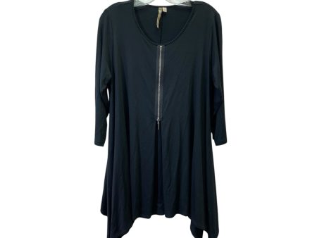 Tunic 3 4 Sleeve By Comfy In Black, Size:M Hot on Sale