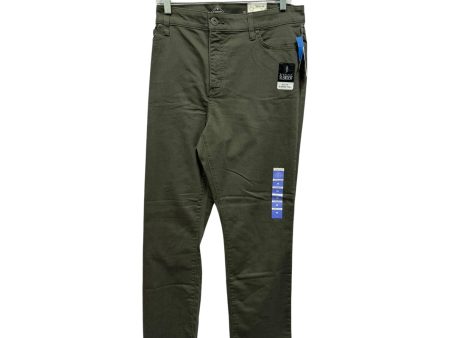 Jeans Straight By St Johns Bay In Green, Size:18 Cheap