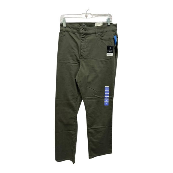 Jeans Straight By St Johns Bay In Green, Size:18 Cheap