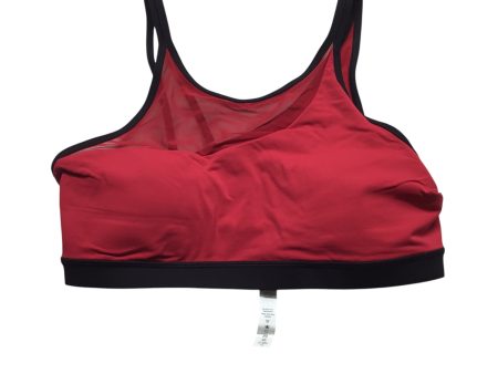 Athletic Bra By Lululemon In Black & Red, Size: 10 Online now