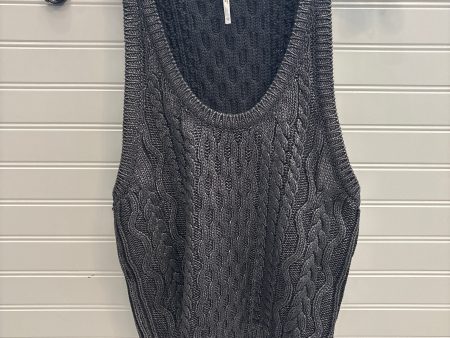 Vest Sweater By Free People In Silver, Size: S For Sale