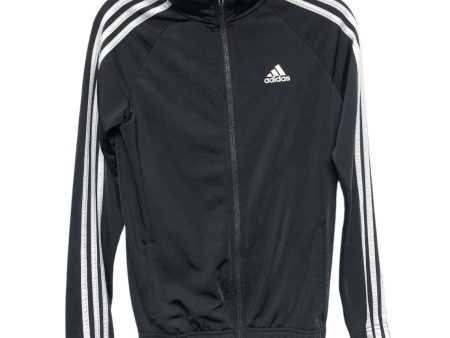 Athletic Jacket By Adidas In Black, Size: Xs Online Hot Sale