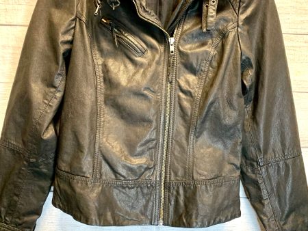 Jacket Leather By All Saints In Black, Size: 4 on Sale