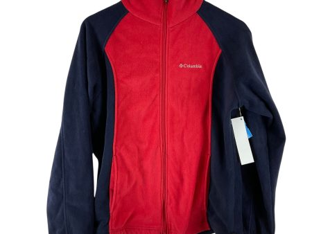 Jacket Fleece By Columbia In Blue & Orange, Size: L Cheap