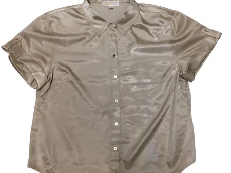 Top Short Sleeve By Michael By Michael Kors In Gold, Size: Xl Hot on Sale