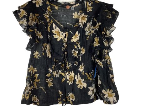 Top Short Sleeve By Free People In Black, Size: Xs on Sale