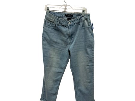 Jeans Cropped By Baccini In Blue, Size:8 Sale