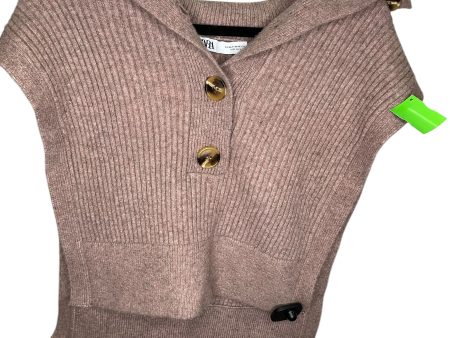 Vest Sweater By Zara In Taupe, Size: M Online