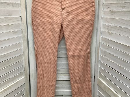 Pants Cropped By Banana Republic In Peach, Size: 0 Online