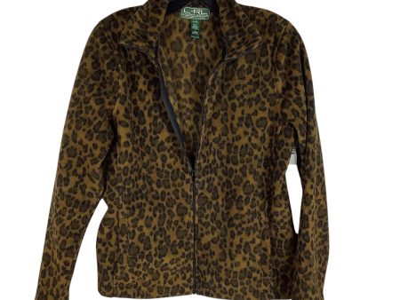 Jacket Fleece By Lauren By Ralph Lauren In Animal Print, Size: M on Sale