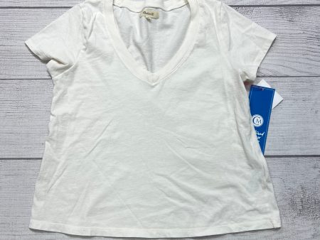 Top Short Sleeve Basic By Madewell In Cream, Size: Xs Sale