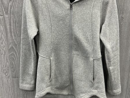 Athletic Jacket By Eddie Bauer In Grey, Size: M Online Hot Sale