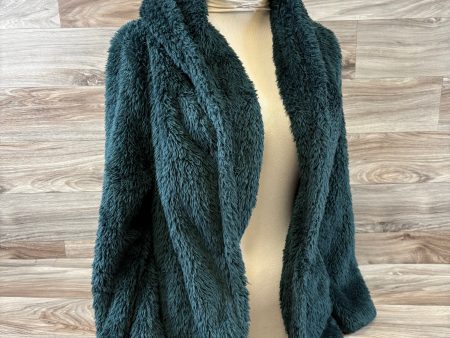 Jacket Faux Fur & Sherpa By Loft In Green, Size: S Fashion