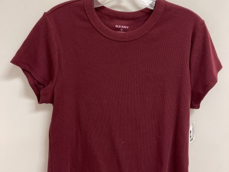 Top Short Sleeve By Old Navy In Red, Size: Xl Hot on Sale